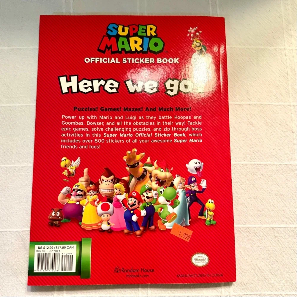 Nintendo Super Mario Sticker Book
